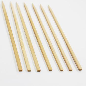 China Factory wholesale high quality stick BBQ skewer easily cleaned bamboo fruit stick for sale