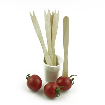 China China Wooden Biodegradable Fruit Forks Disposable Wooden Food Picks for sale