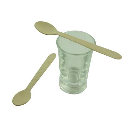 China New Best Modern Wholesale Disposable Biodegradable Ice Cream Disposable Wooden Spoons for sale