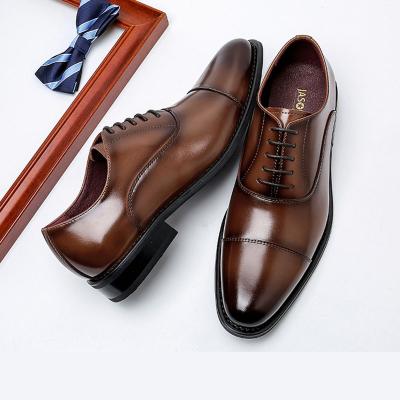 China Waterproof Male Formal Wedding Invisible Height Increase Oxford Leather Shoes Step Up 6cm Taller Men Stylish Shoes for sale