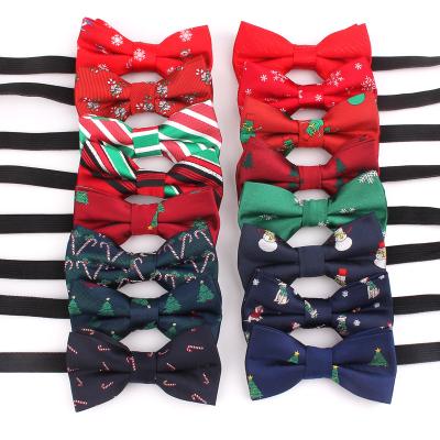 China 100% Handmade Christmas Bow Ties Cartoon Bow Tie Girls Boys Scarves Children's Day Bowtie Kids Bow Tie for sale