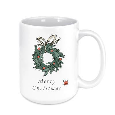 China Wholesale Viable Cheap Price Ceramic Coffee Mug Travel Gifts No MOQ Custom Your Own Christmas Design for sale