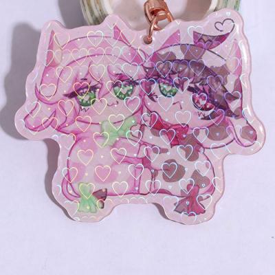 China Gift Acrylic Key Chain Laser Cut Kpop Acrylic Key Chain Charm Pendant Custom Anime for sale