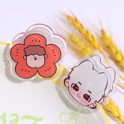 China Gifts Clips Custom Cute Anime Acrylic Hair INS Acrylic Clip Board Acrylic Paper Clips for sale