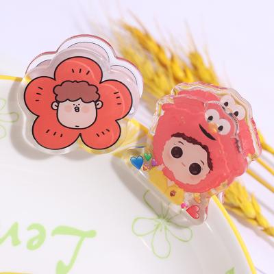 China Platstic Gifts Acrylic Women Hair Clip Women Acrylic Poop Bag Holder Clip Paper Clip for sale