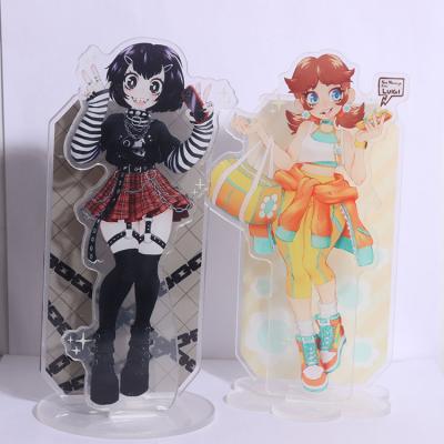 China Custom Gift Anime Cartoon Printed Clear Acrylic Standee Acrylic Standee Key Chain for sale