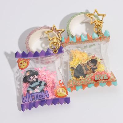 China Custom Gift OEM ODM Cartoon Anime Candy Key Chain Inflatable Charms Candy Pendant As Gift for sale