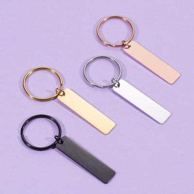 China Gifts Factory Wholesale Price Stainless Steel Key Chain Custom Charm Personalized Stainless Steel for sale