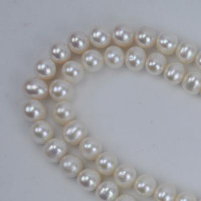 China Wholesale Handmade High Quality Loose Natural White 8-9mm Freshwater Pearls Round Shape Pearl Jewelry 7-8mm Freshwater Pearl For Necklace for sale