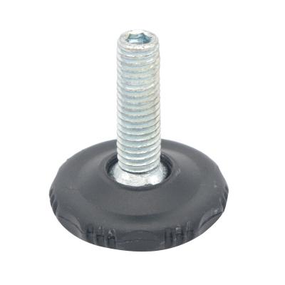 China Traditional Adjustable Slip Screw Feet / Plastic Furniture Glides For Chairs / Leveling Feet Glides for sale