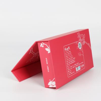 China Materials Tongli wholesale custom logos eco packing boxes recycled luxury red shipping luxury paper foldable gift box for sale