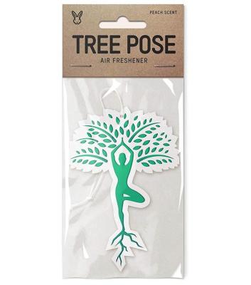 China For Car or Promotion Air Freshener Bundle Life Tipsy Namaste 2X Rose Premium 5 Pack Yoga Theme Tree Pose Yoga Scents for sale