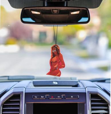 China For car or promotion car paper air freshener in different shapes for sale