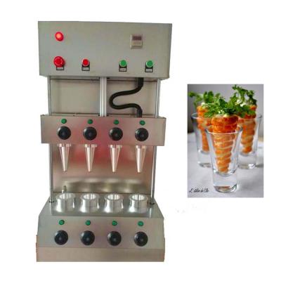 China Hotels Low Noise Level State New Four Piece Conical Pizza /kono Cone Pizza Making Machine for sale