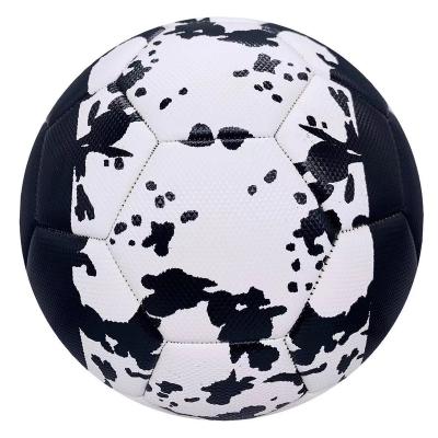 China Custom Football Traning Low Price Size 5 Good Quality Printing Flag Black Soccer Ball Football for sale