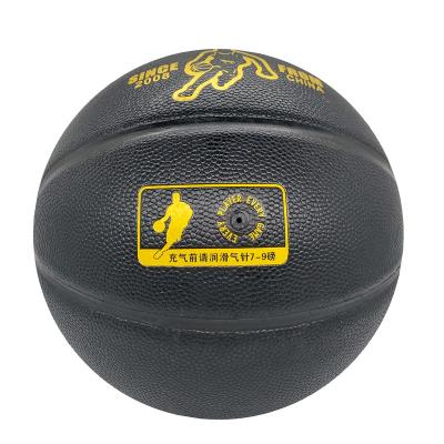 China Basketball Playing Custom Size 7 Logo Printing Black Professional Ball Indoor Basketball for sale