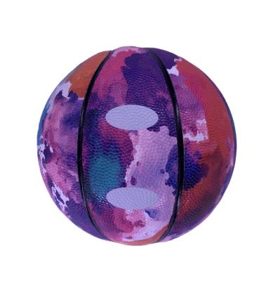 China Basketball Playing Inflatable Mini Size PU Basket Ball Colorful Basketball For Kids for sale