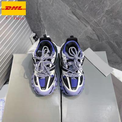 China Original fashion trend boy high quality brand sepatu balanciaga track sneakers for men and women track 3 for sale