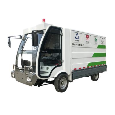 China 2021 New Promotion Mini Electric Four-wheel Rear-loading Garbage Truck for sale