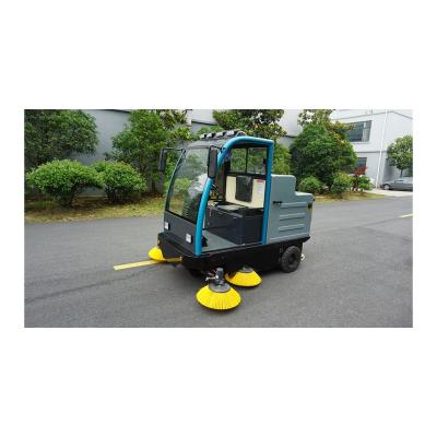 China Good Price Semi-closed Large Electric Street Road Sweeper Machine For Sale for sale