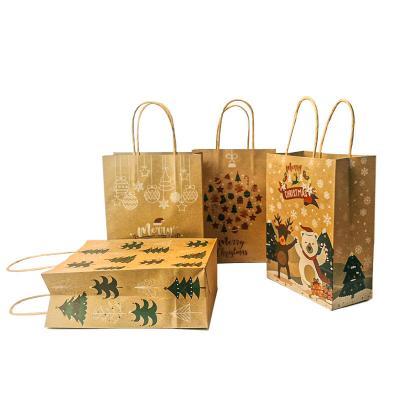 China New Factory Direct Selling Hand Stain Christmas Handmade Packaging Creative Color Gift Wrapping Paper Bag for sale