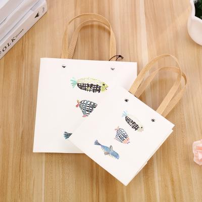 China Explosion new product portable custom paper bag handmade small small cartoon fresh animal fish for sale