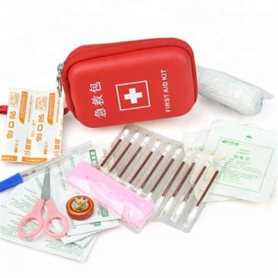 China PU Red Leather Custom Carry Cases LOGO Medical Equipment Case Hard Eva Tool Case EVA First Aid Sunglasses Medical Kit for sale