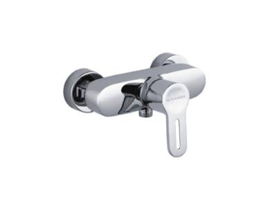 China Singel Handle Two Hole Wall Mounted Shower Mixer Taps with 35mm Ceramic Cartridge for Shower Room for sale