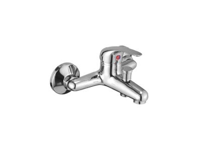 China Grifo de cerámica de la ducha de la bañera del cartucho de ECO 35m m con el casquillo de la pared de s/s, soporte de la pared para el cuarto de baño en venta