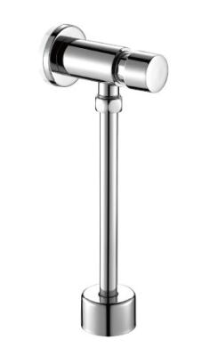 China Brass Body Urinal Faucet With Chrome Surface , Straight Tube For Bathroom for sale