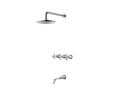 China Rain Shower Wall Mounted Bath Taps Seperated Concealed Faucet for household for sale