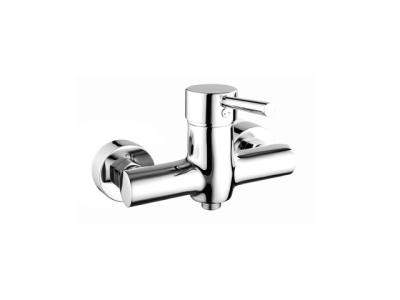 China Brass Chromed Shower Mixer Taps Singel Lever Shower Faucet Brass Body Zinc Handle for sale