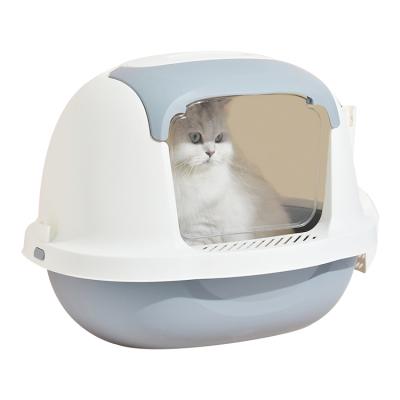 China Ms. Cat's Litter Box Design Pet Supplies Sustainable Hot Selling Single Sifting Enclosed Cat for sale