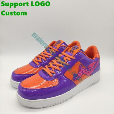 China Factory Wholesale Logo Customized Round Original Leather Customized Sports Casual Shoes For Men And Women for sale