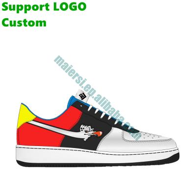 China Wholesale Leather Logo Customized Casual Sports Shoes Factory Customized Round Original For Men And Women for sale