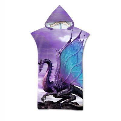 China High Quality Child Safe Sublimation Beach Towels Sand Free Beach Towel Poncho For Adults for sale