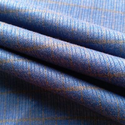 China Autumn Style Anti-Static Polyester Rayon Spandex Fabric Plaid TR Knitting Fabric Suiting Cloth for sale