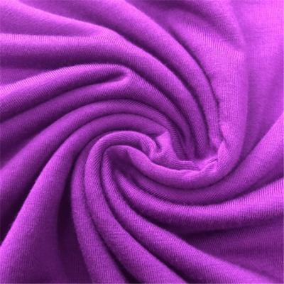 China Customized Simple 32S Spandex Single Tank Top Color Washed Siro Rayon Knit Fabric for sale