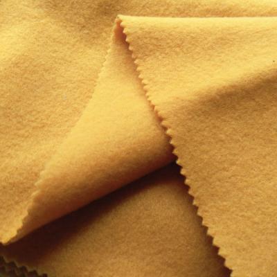 China Anti Static China Manufactures Green Knit Double Side Soft Warm Single 100% Polyester Fleece Fabric for sale