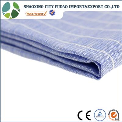 China Stripe FuDao Wholesale Supplier Cheap Price 100% Canvas Yarn Dye Fabric For Clothing for sale