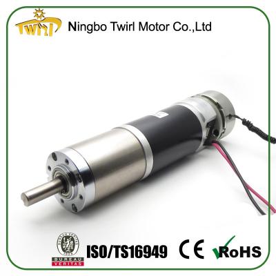 China Good price totally enclosed 56mm with encoder and brake 12v dc motor for sale