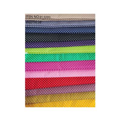 China Poplin Dot Fabrics 100% cotton poplin printed breathable hot sale woven fabric for garment and hometextile for sale