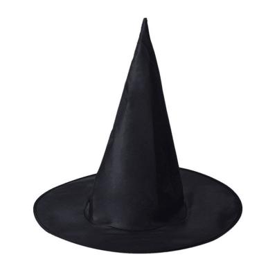 China Picture Black Oxford Cloth Christmas Hat Halloween Witch Wizard Magic Party Hats for sale