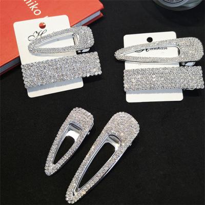 China South Korea CIA platypus daily net red clip girl full use rhinestone hair clip word hair diamond hairpin headdress for sale