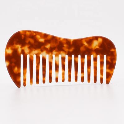 China Popular Personalized Girls Hair Decoration YIYI Hair Comb With Custom Packing Acetate Smooth Comb For Salon for sale