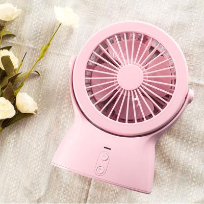 China With led light & Mini Portable Stand Adjustable Handheld USB Power Bank Fan Charging Air Cooler for Baby Stroller Indoor Outdoor Use Student for sale