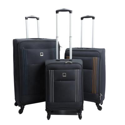 China EVA Cheap 4 Wheel 600D Polyester EVA Trolley Luggage Bags for sale