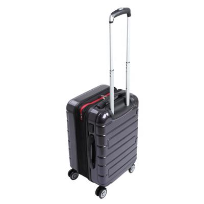 China ABS Like Luminous Carry On Cabin Wheeled Luggage With USB Port for sale