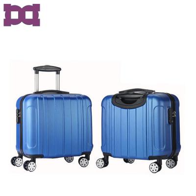 China Custom Lightweight ABS Navy Club Mini Trolley Luggage Travel PC Suitcase for sale