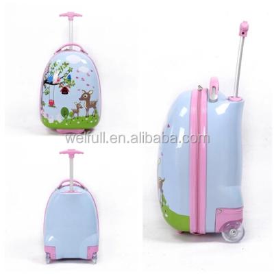 China 2015 ABS Egg Shape Trolley Travel Luggage Wheeled Bag For Kids for sale